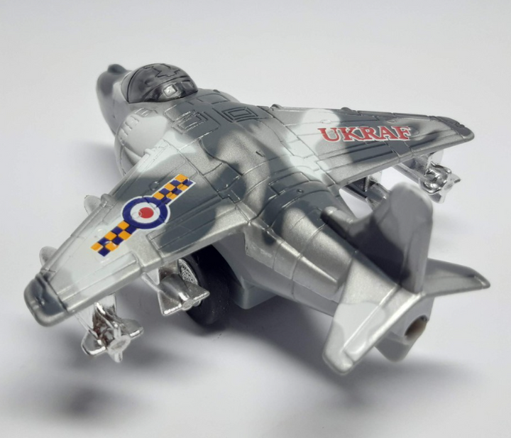 Avião Caça Camuflado Metal 11cm