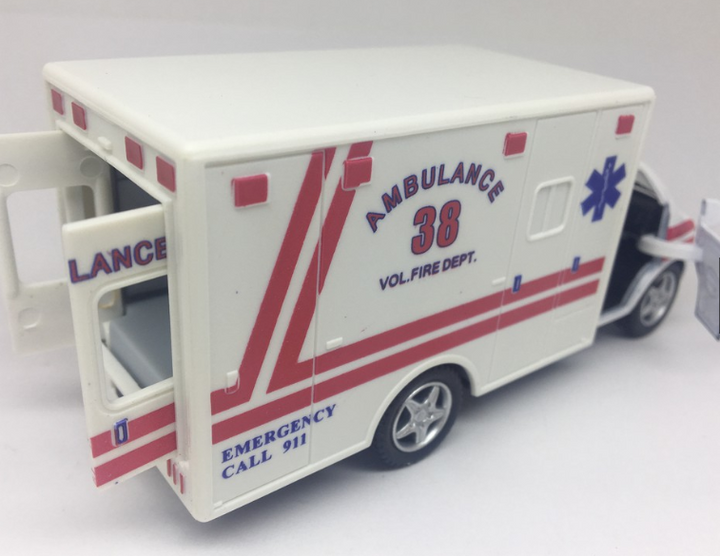 Ambulância Emergency 911 Branca 1:32