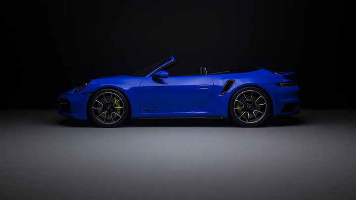 Porsche 911 Turbo S Cabriolet 992 Gt Spirit 1:18 Pts Voodo Blue