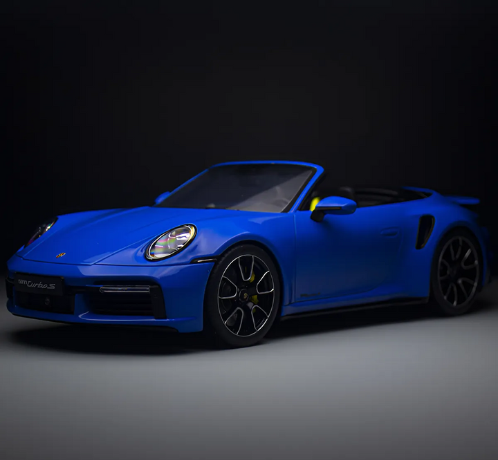 Porsche 911 Turbo S Cabriolet 992 Gt Spirit 1:18 Pts Voodo Blue