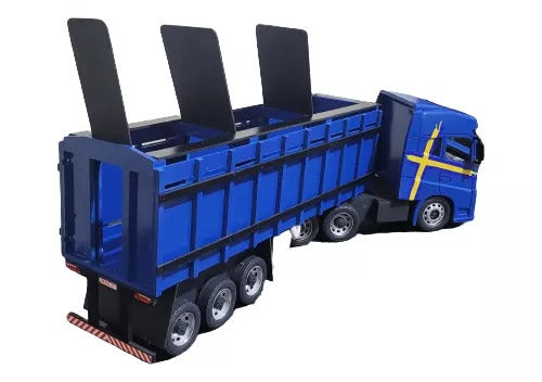 Caminhão Volvo Fh 540 Carreta Boiadeiro 1:16 Madeira MDF 34cm