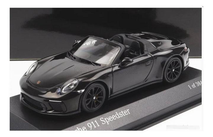 Porsche 911 991 Speedster Cabriolet Minichamps 1:43 Preto
