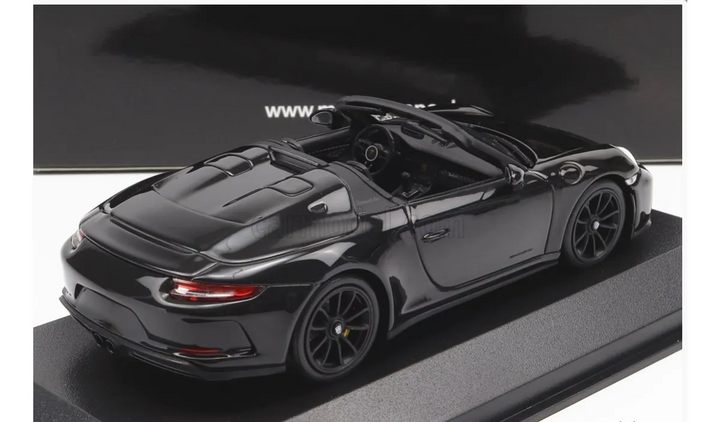 Porsche 911 991 Speedster Cabriolet Minichamps 1:43 Preto