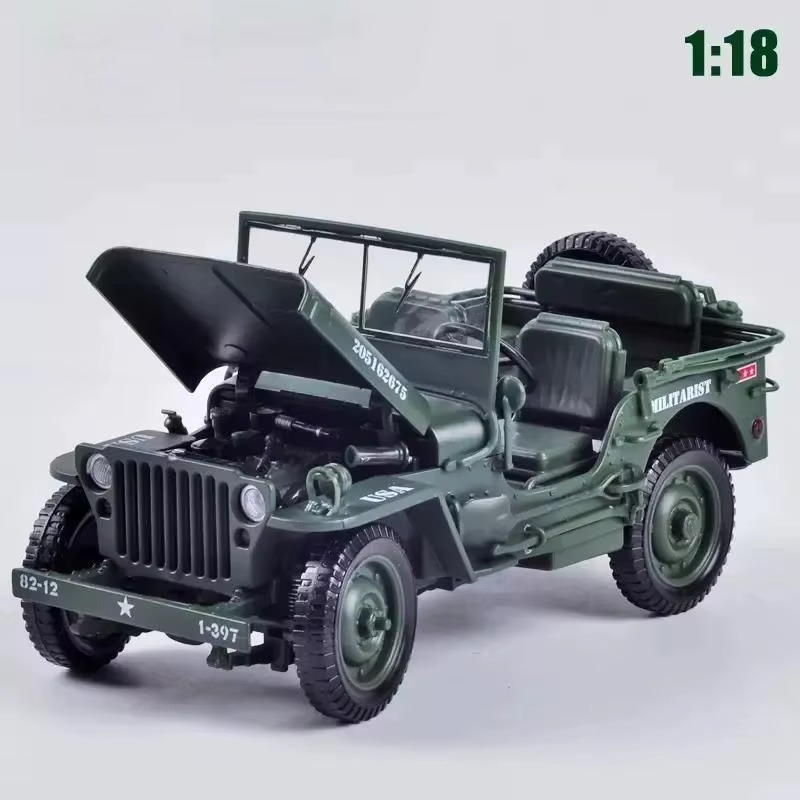 Jeep Willys Militar 1:18 19cm