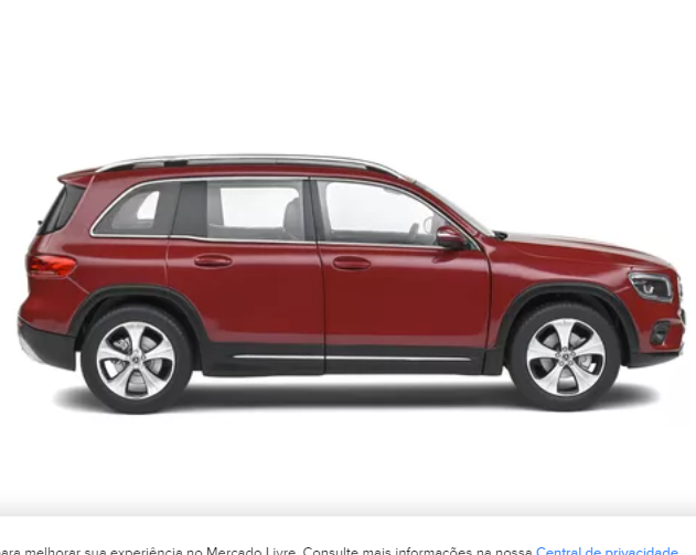 Miniatura Mercedes Benz Glb 200 2020 Vermelho 1:18