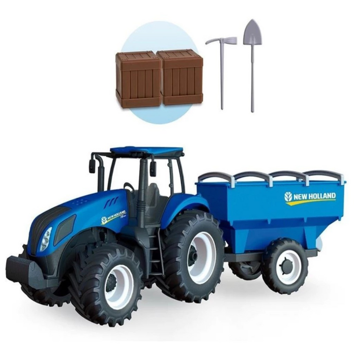 Trator com Reboque Graneleiro 1:32