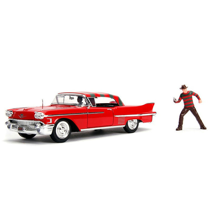 Cadillac 1958 Freddy Krueger com Boneco 1:24