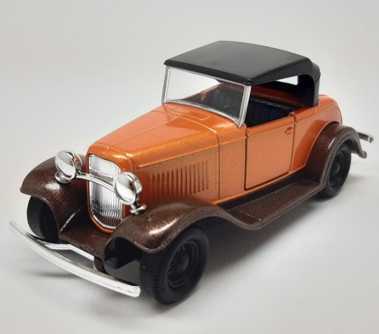 Carro Antigo Ford Roadster Metal Coleção 11cm