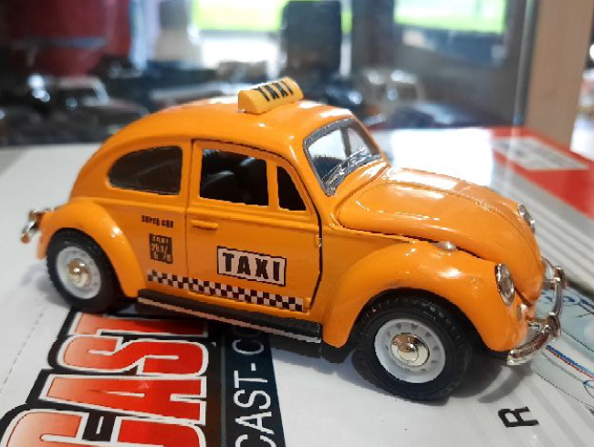 Volkswagen Fusca Táxi de Ferro 13cm