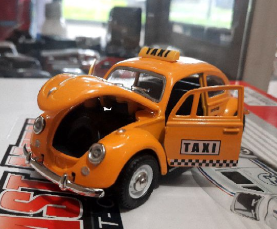 Volkswagen Fusca Táxi de Ferro 13cm