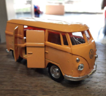 Volkswagen Kombi Bus T1 Amarela 13cm