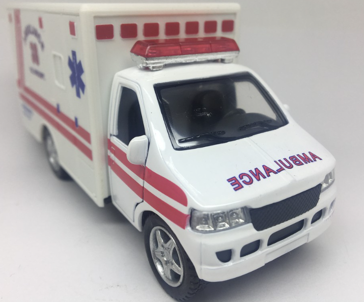 Ambulância Emergency 911 Branca 1:32